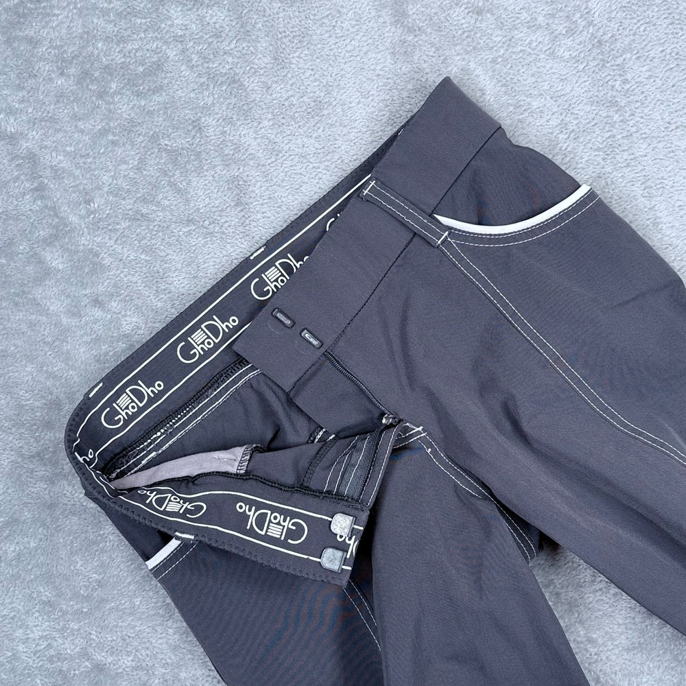 GhoDho Elara Breeches Horse Riding Pants Womens 26 Knee Patch Gray Equestrian - Picture 3 of 9